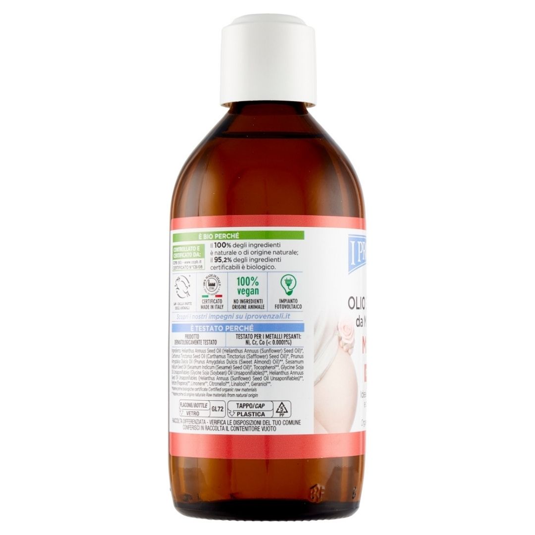 I PROVENZALI - Olio Biologico da Massaggio Mamma - Idratante - 200ml