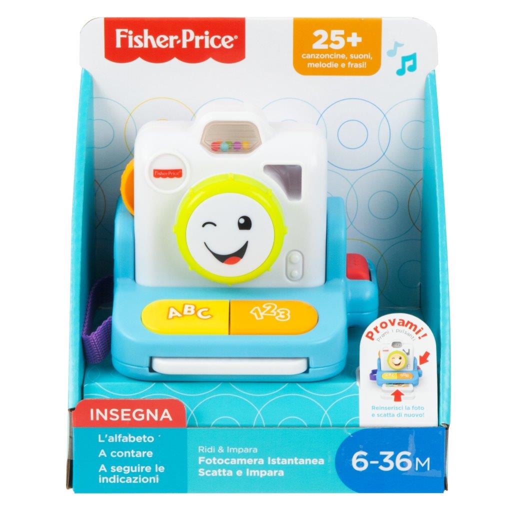 Fisher-Price Ridi e Impara Fotocamera Istantanea Scatta e Impara