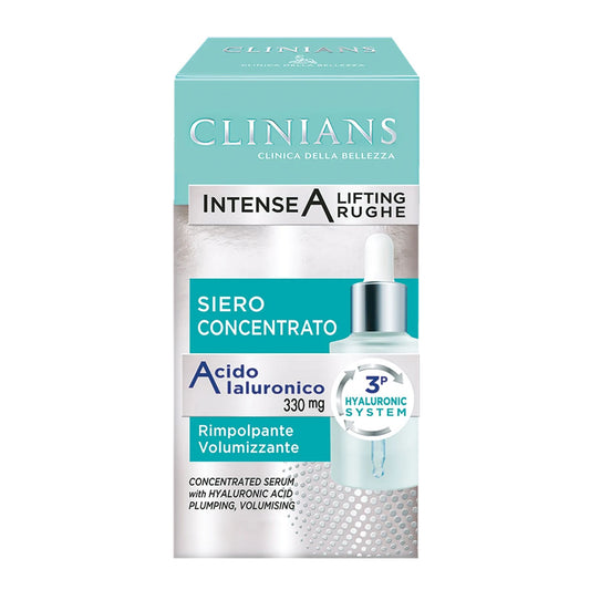 Clinians Intense A Siero Viso Concentrato, 30 ml, con Acido Ialuronico