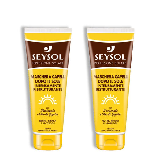 Confezione da 2 Seysol Maschera Capelli Doposole Intensamente Ristrutturante 250ml