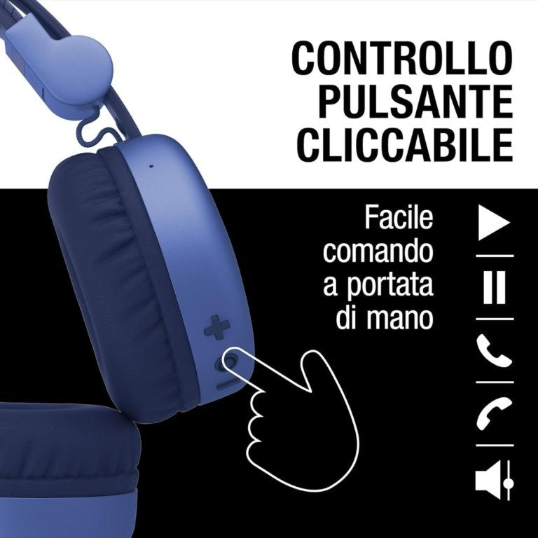 Fresh 'n Rebel Code Core, Cuffie Bluetooth on-ear senza fili, 30 ore di riproduzione