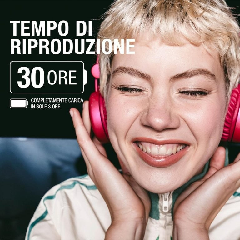 Fresh 'n Rebel Code Core, Cuffie Bluetooth on-ear senza fili, 30 ore di riproduzione