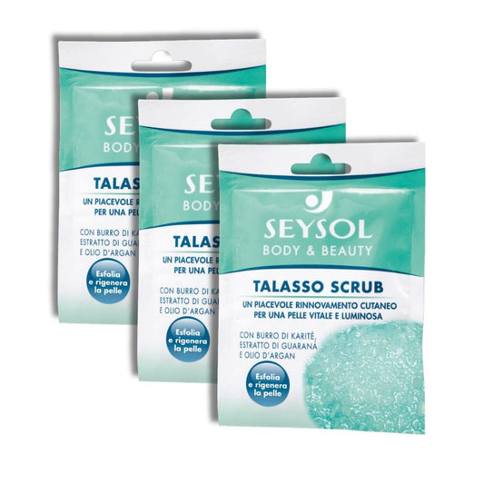 Confezione da 3 Seysol Talasso Scrub Azione esfoliante Busta Monodose 80g