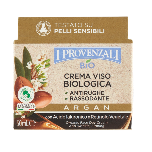 I PROVENZALI - Crema Viso Biologica Antirughe Argan - 50ml