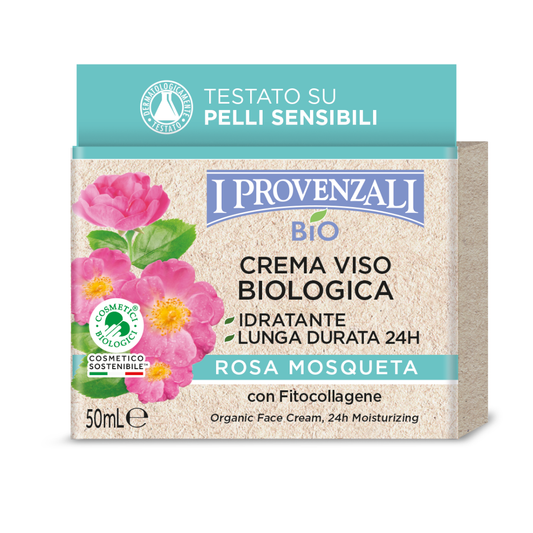 I PROVENZALI - Crema Viso Biologica Nutriente Rosa Mosqueta - 50ml