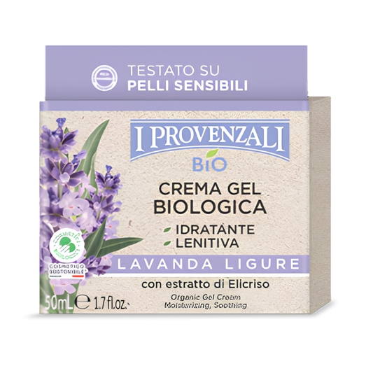 I PROVENZALI - Crema Viso Biologica Gel Lavanda Ligure - 50ml