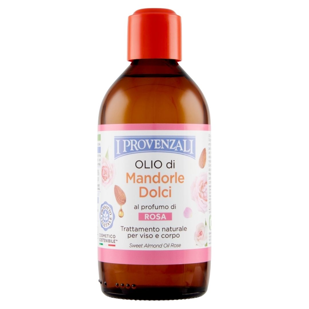 I PROVENZALI - Olio Corpo e Massaggi Mandorle Dolci Profumato - Rosa - 200ml