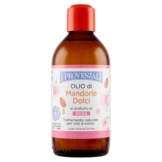I PROVENZALI - Olio Corpo e Massaggi Mandorle Dolci Profumato - Rosa - 200ml