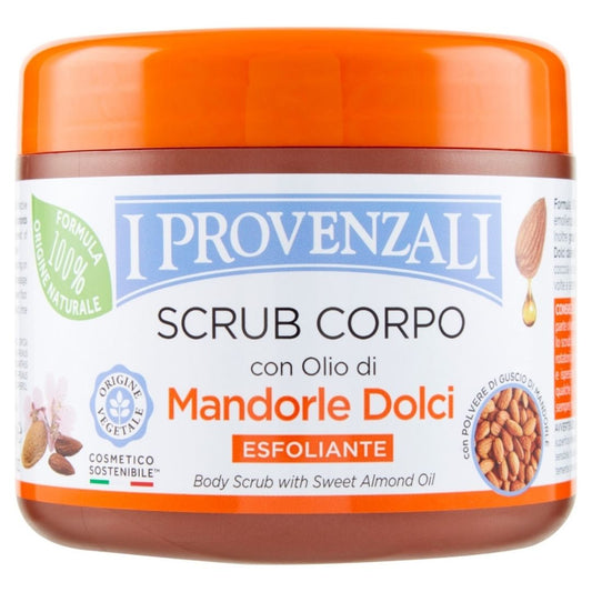 I PROVENZALI - Scrub Corpo con Olio di Mandorle Dolci - Esfoliante 600gr