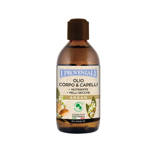 I PROVENZALI - Olio Biologico Corpo e Capelli Argan - Effetto seta - 200ml