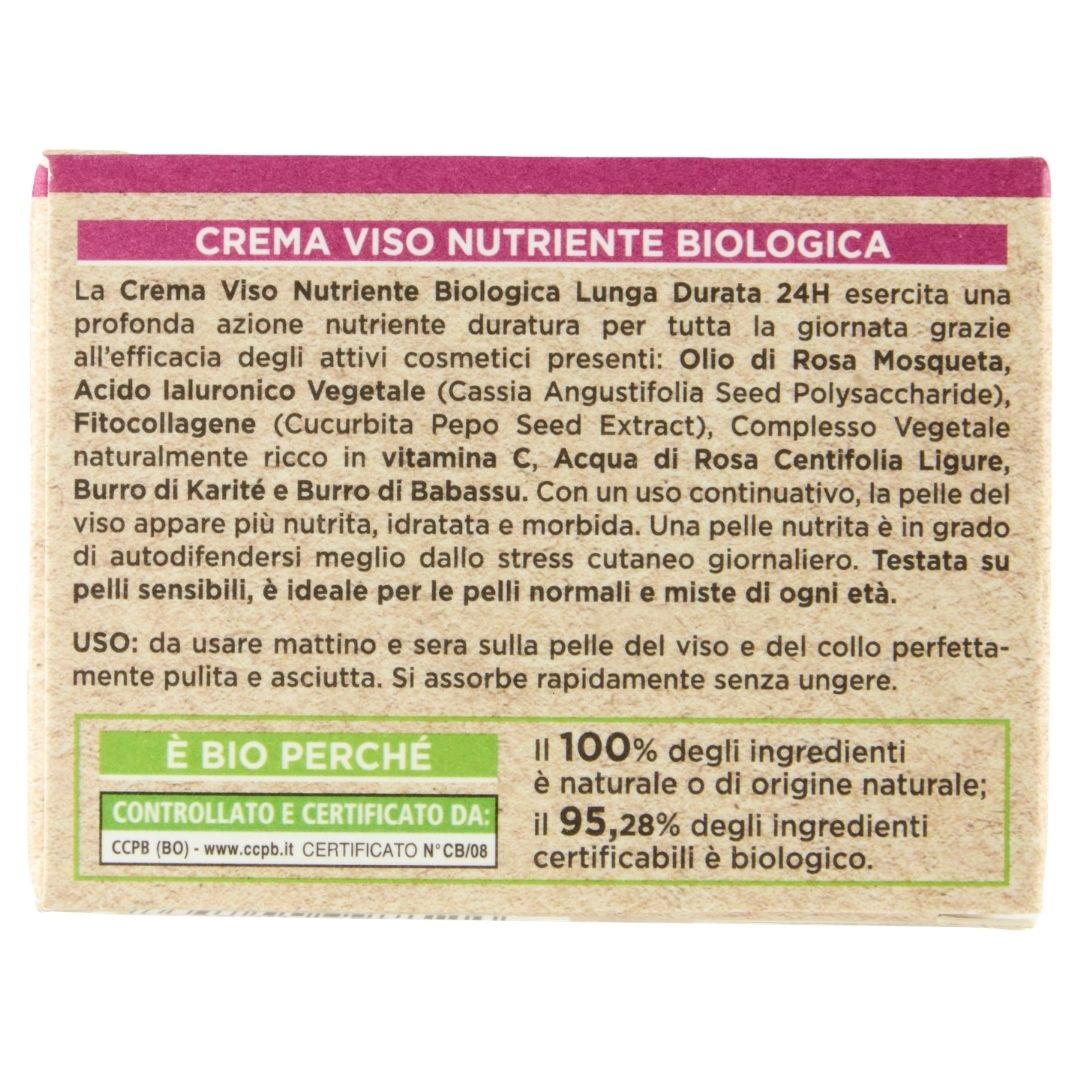 I PROVENZALI - Crema Viso Biologica Idratante Rosa Mosqueta - 50ml