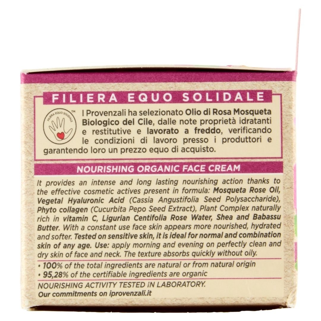 I PROVENZALI - Crema Viso Biologica Idratante Rosa Mosqueta - 50ml