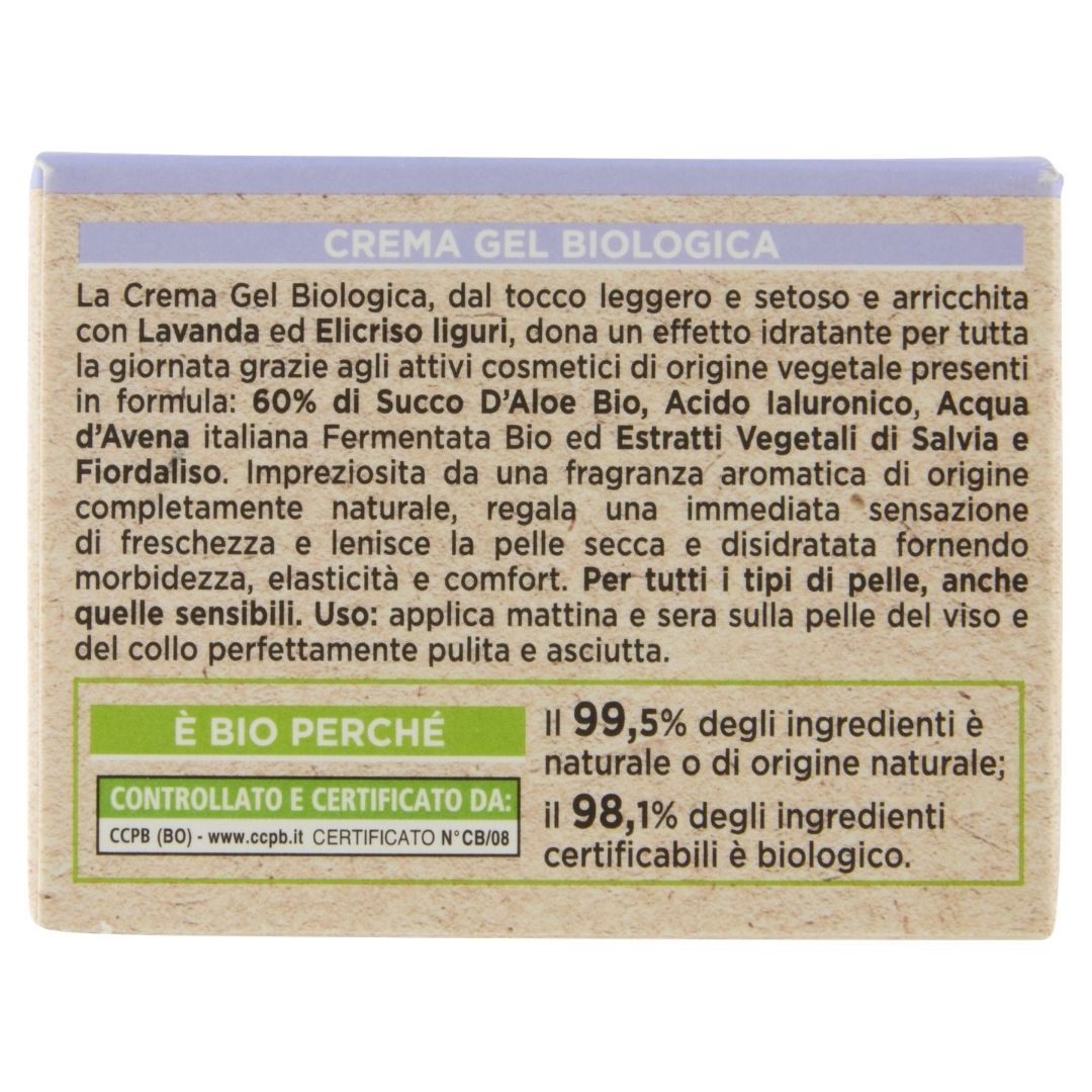 I PROVENZALI - Crema Viso Biologica Gel Lavanda Ligure - 50ml
