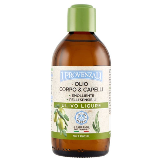 I PROVENZALI - Olio Corpo e Capelli Ulivo Ligure - Emolliente - 200ml