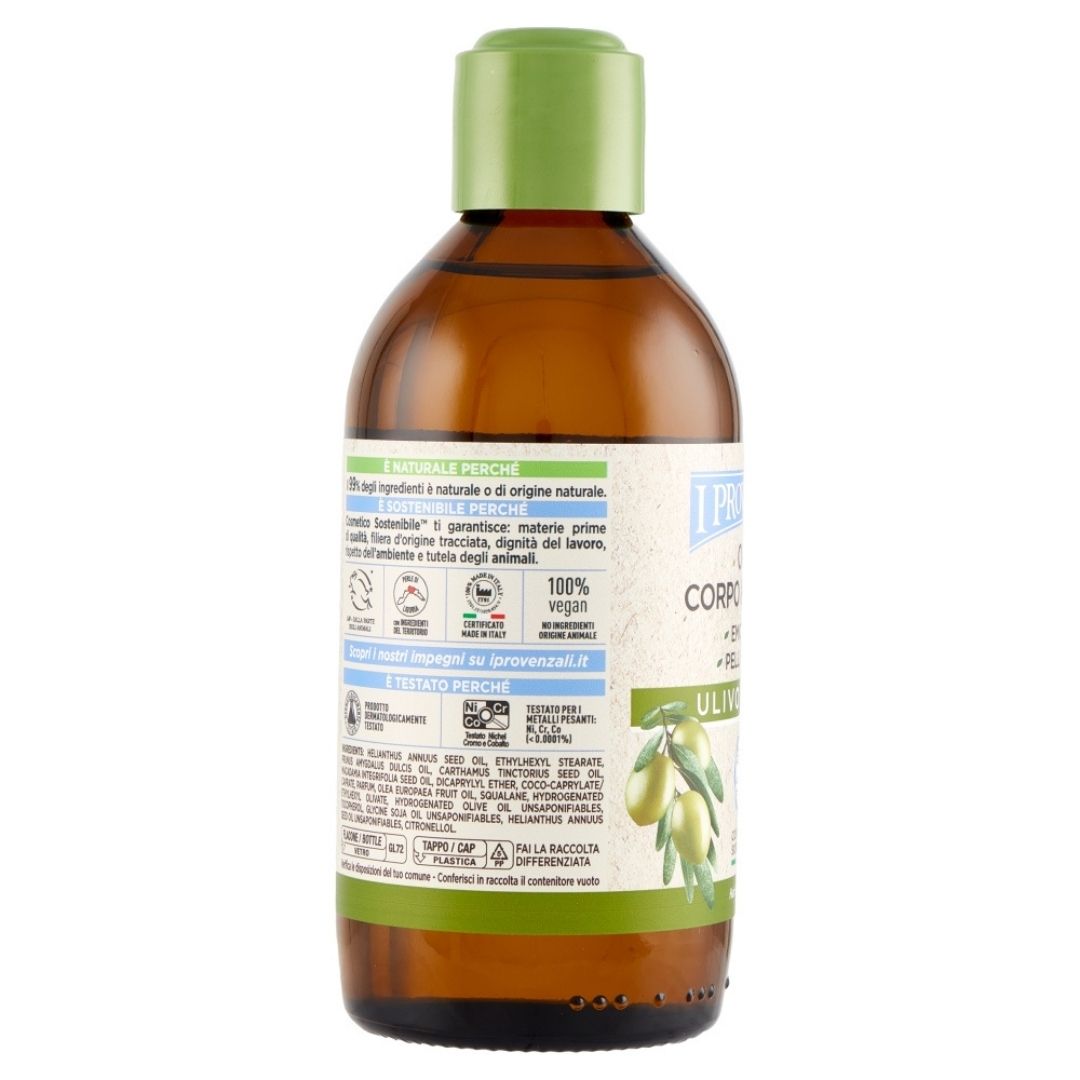 I PROVENZALI - Olio Corpo e Capelli Ulivo Ligure - Emolliente - 200ml