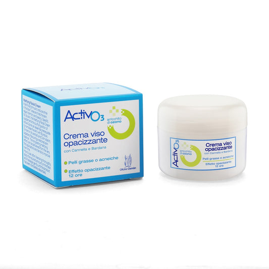 Activo3 Crema Viso Opacizzante, 50ml - Pelli Grasse