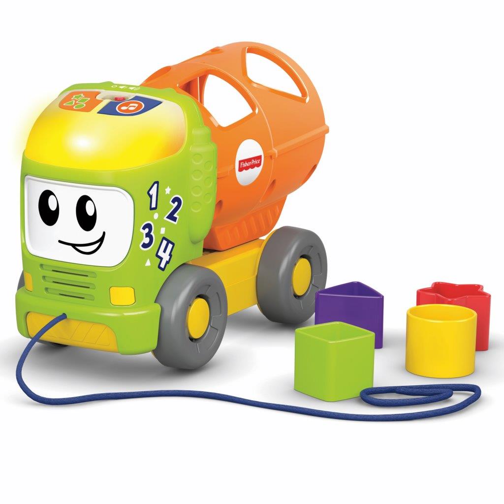 Fisher-Price Camioncino Cercaforme Giocattolo per Bambini con Suoni e Frasi