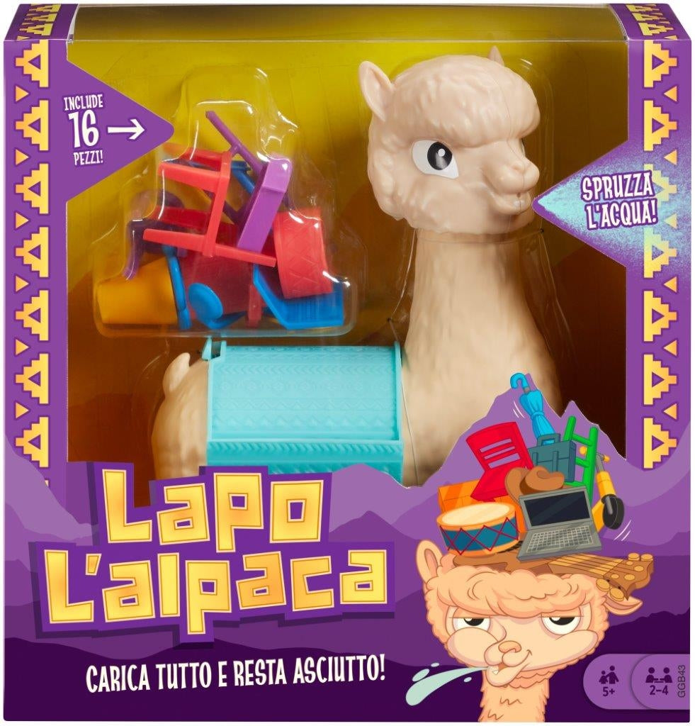 Mattel Games Lapo L'Alpaca Gioco da Tavolo Regalo per Bambini 5+ Anni