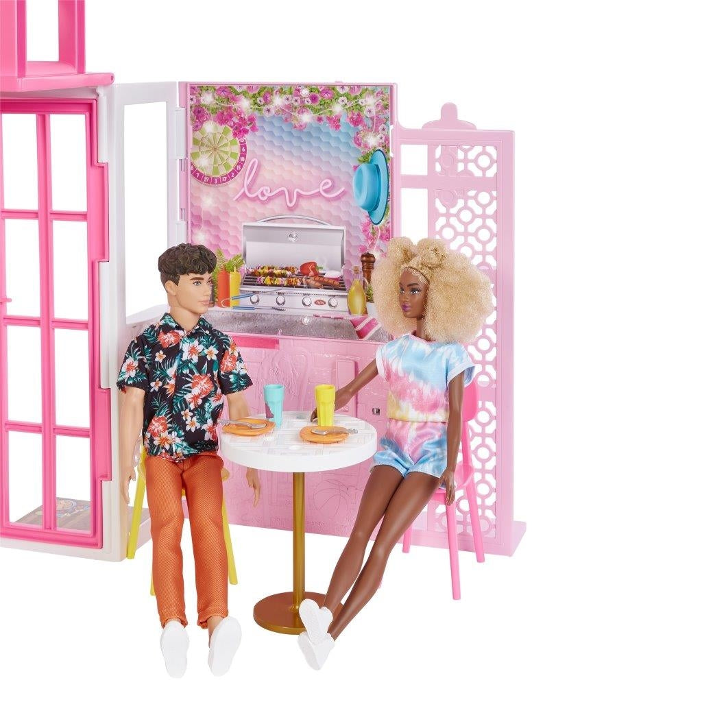 Barbie Loft Casa di Barbie Playset con bambola Barbie e casa a 2 piani con 4 aree gioco