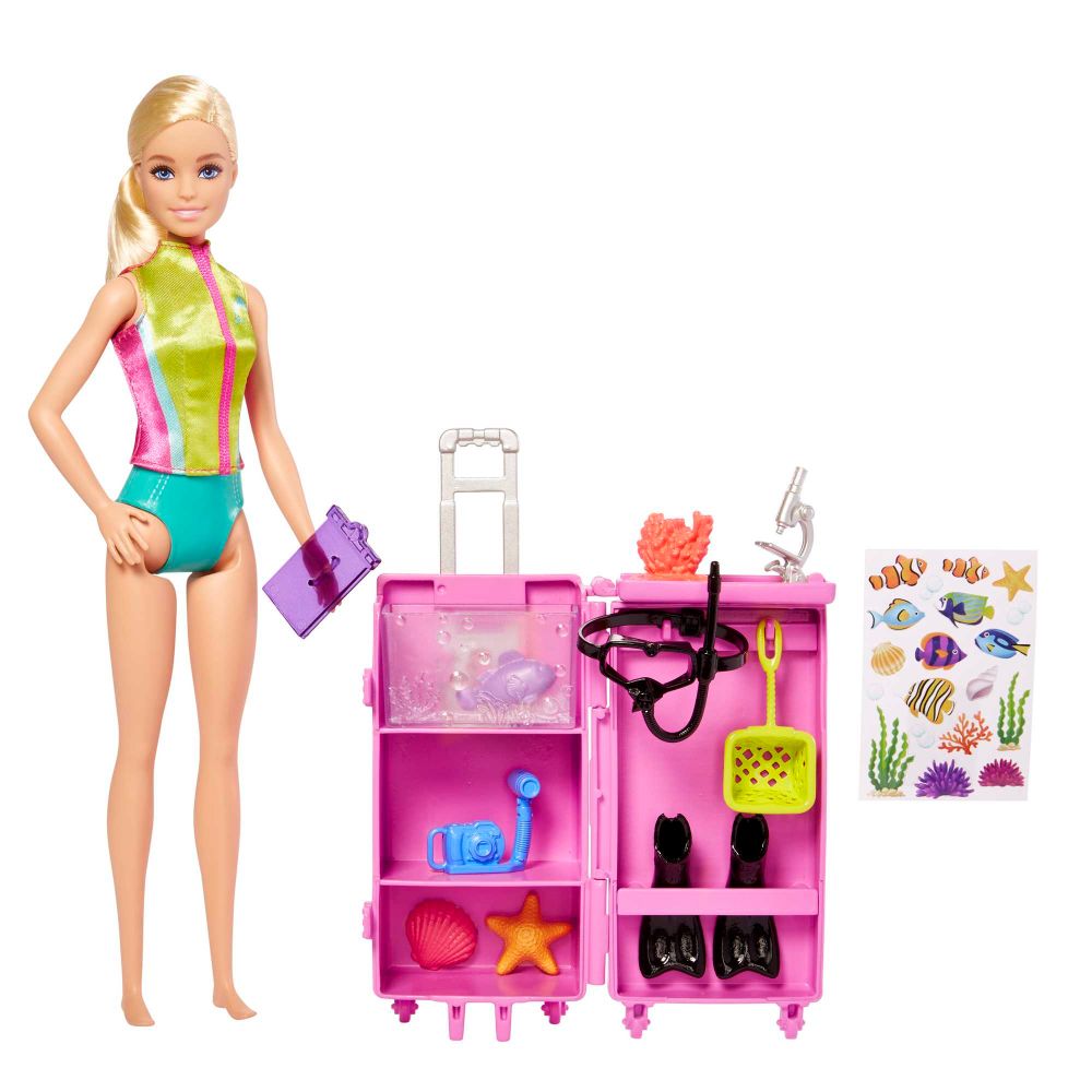 Barbie Biologa Marina Bambola Bionda e Playset