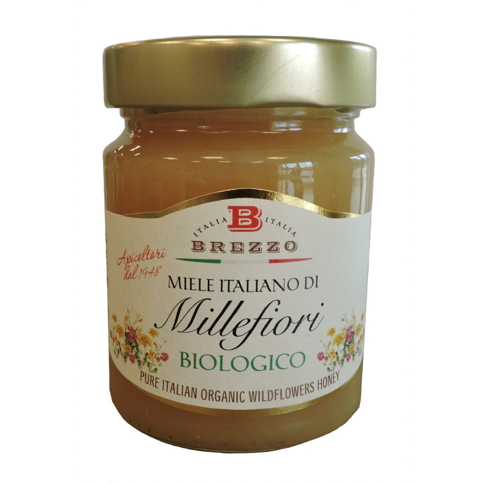 Brezzo Miele Biologico Italiano di Millefiori 350 gr