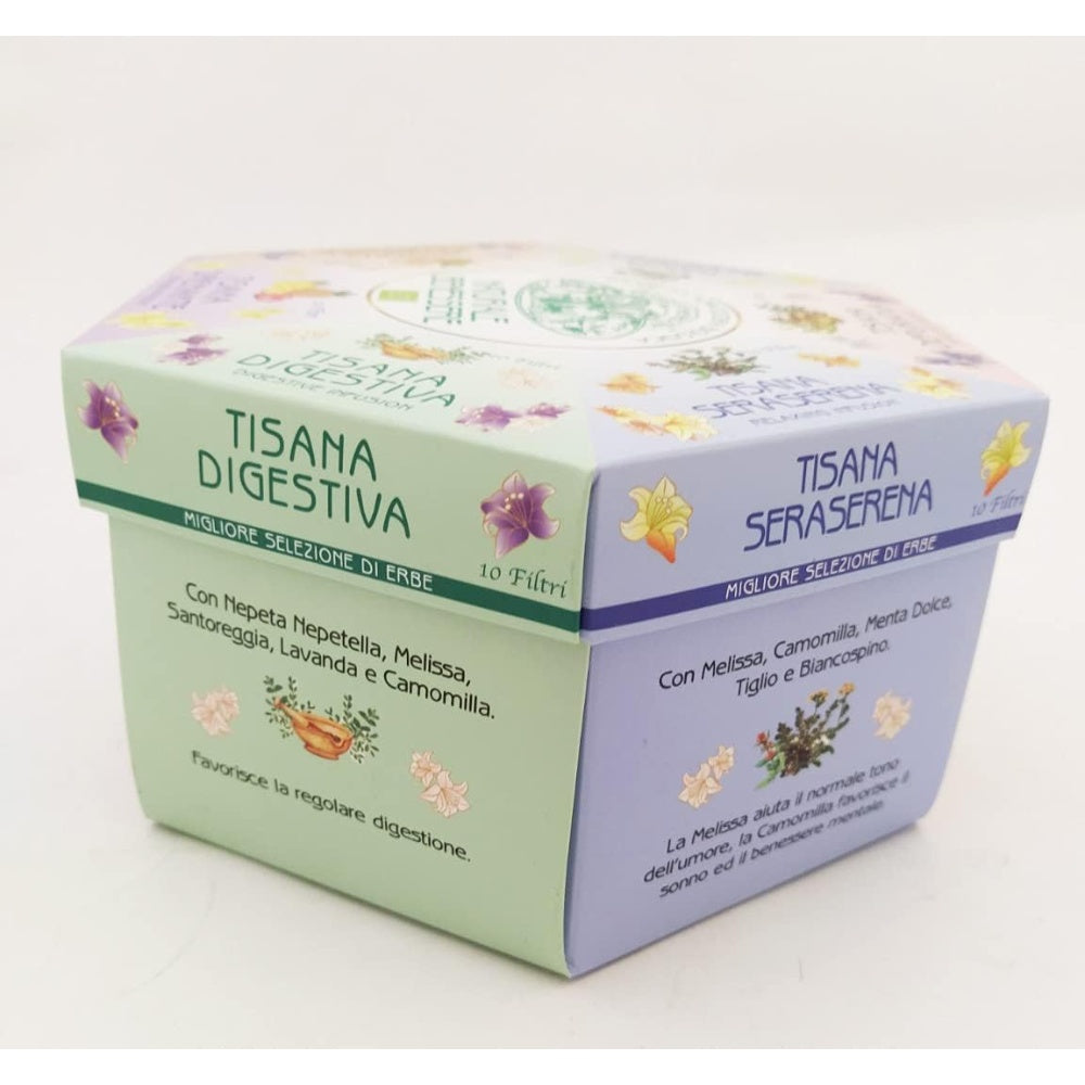 Brezzo Sweet Herbs Collezione Tisane Naturali Biologiche Benessere 6 gusti 60 filtri