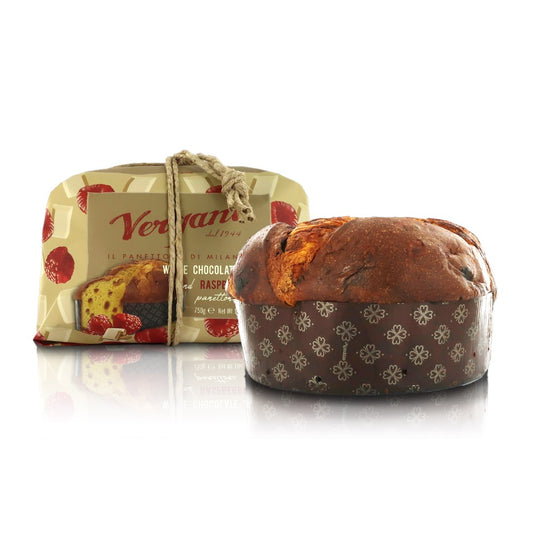 Vergani Panettone Lampone e Cioccolato Bianco 750g. Gourmet