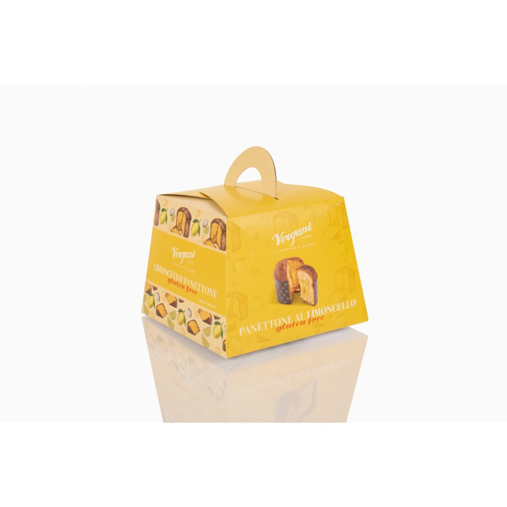 Vergani Panettone Senza Glutine al Limoncello Linea Benessere Astuccio 600g